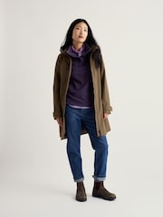 Seasalt Cornwall Brown Petite Coverack Waterproof Coat - Image 2 of 4