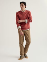 Seasalt Cornwall Red Mens Mizzen Jumper - Image 1 of 5