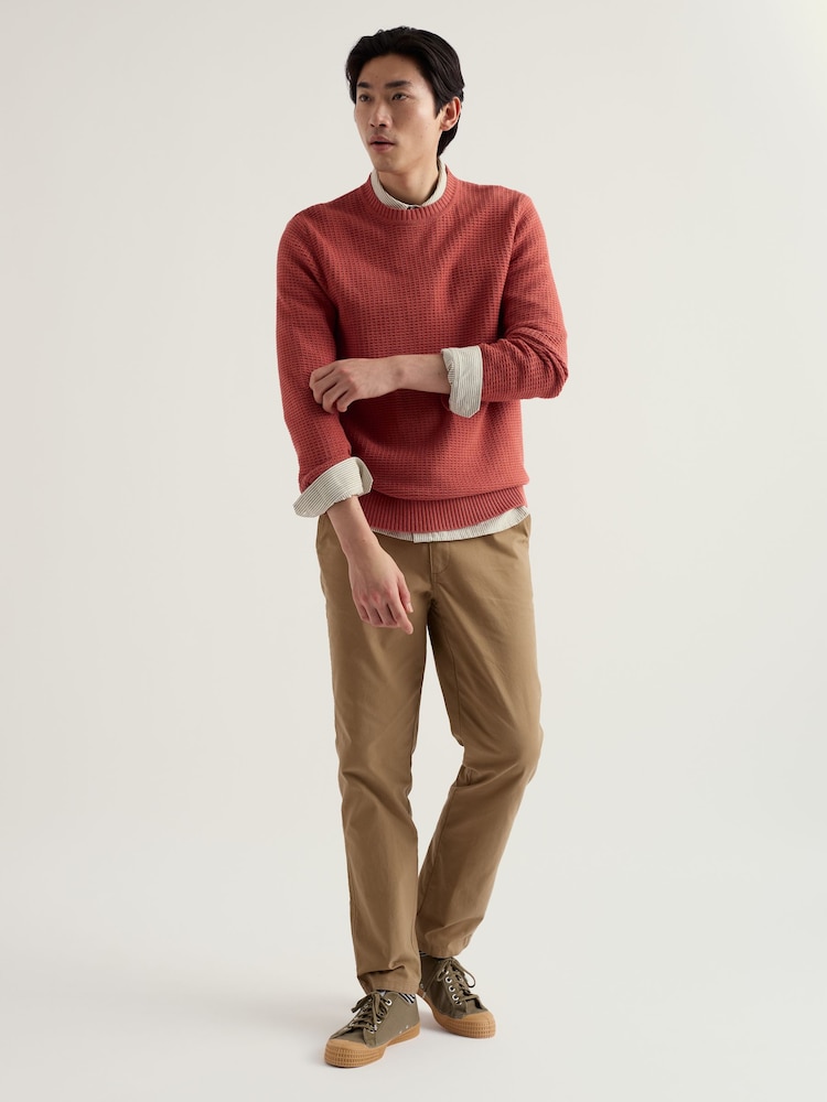 Seasalt Cornwall Red Mens Mizzen Jumper - Image 1 of 5