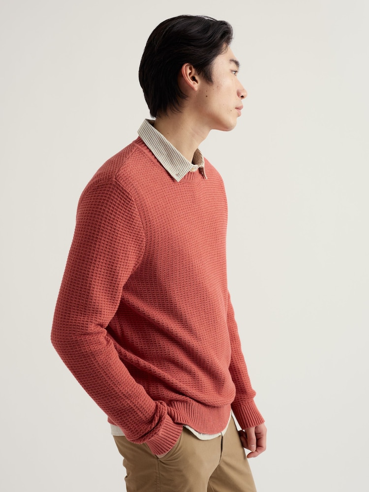 Seasalt Cornwall Red Mens Mizzen Jumper - Image 2 of 5