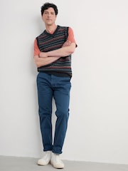 Seasalt Cornwall Blue Men's Walt Vest - Image 1 of 5