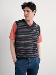 Seasalt Cornwall Blue Men's Walt Vest - Image 2 of 5