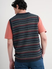 Seasalt Cornwall Blue Men's Walt Vest - Image 3 of 5