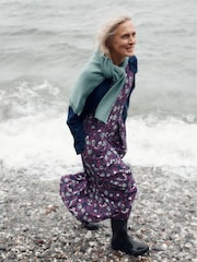 Seasalt Cornwall Purple/Blue Tall Veronica Dress - Image 1 of 7