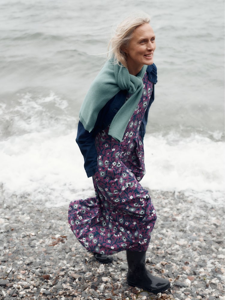 Seasalt Cornwall Purple/Blue Tall Veronica Dress - Image 1 of 7