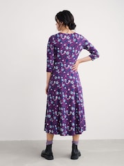 Seasalt Cornwall Purple/Blue Tall Veronica Dress - Image 5 of 7