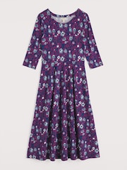 Seasalt Cornwall Purple/Blue Tall Veronica Dress - Image 6 of 7