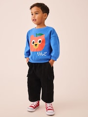 Blue Bear Printed Crew Neck Sweat Top (3mths-7yrs) - Image 2 of 4