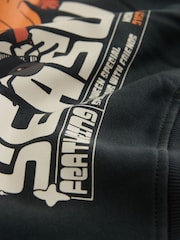 رمادي رمادي داكن - Back Printed Crew Sweat Top (3mths-7yrs) - صورة 7 من 7