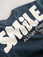 أزرق - Back Printed Crew Sweat Top (3mths-7yrs) - صورة 3 من 4