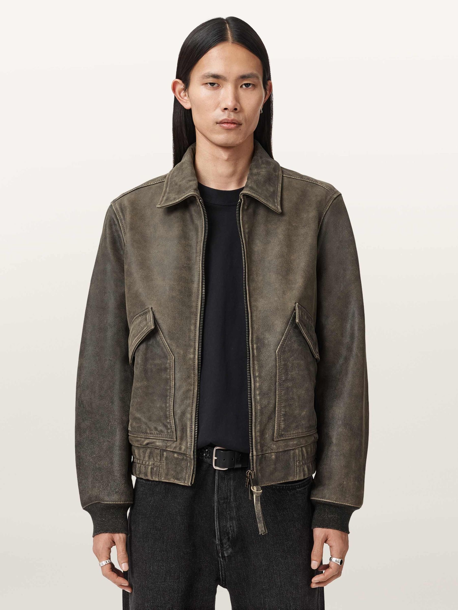 Buy AllSaints Black Marland Aviator Jacket from Next USA