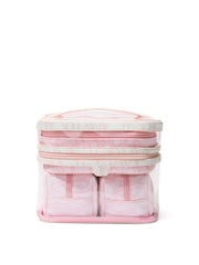 Victoria's Secret Pink Victoria Script 4 Piece Makeup Bag - Image 1 of 2