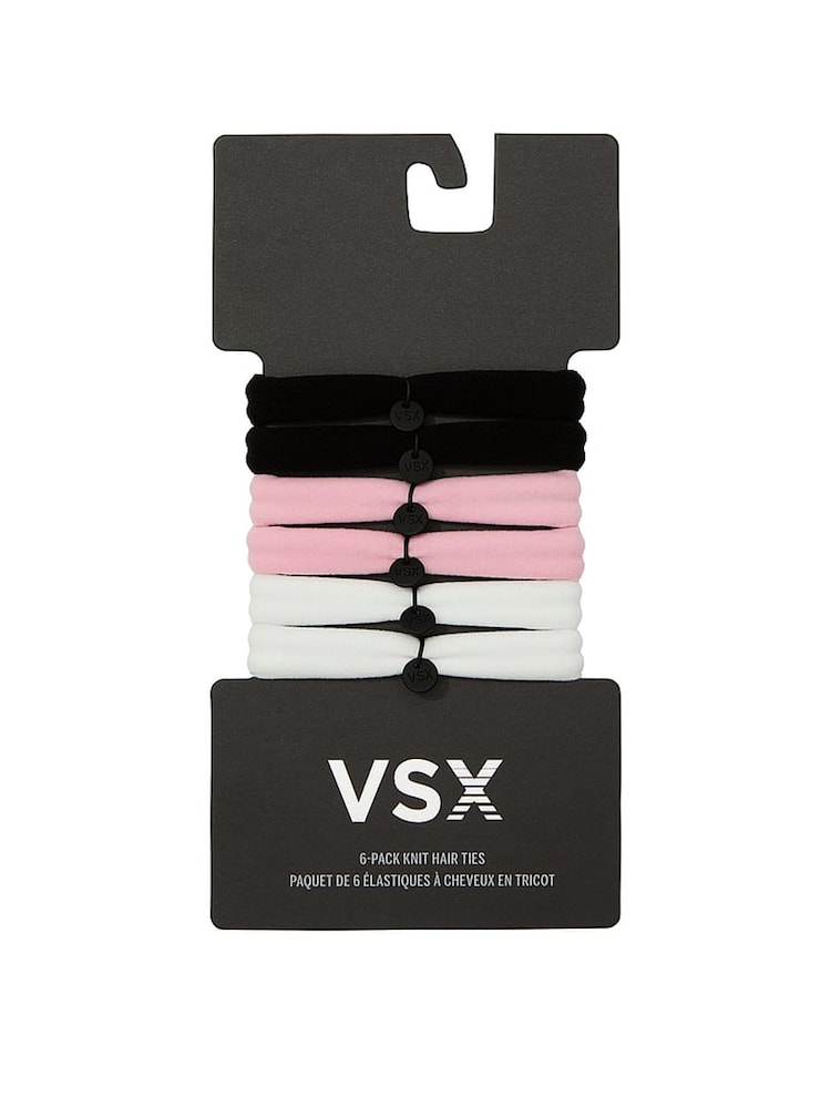 Victoria's Secret Black/Pink/White 6 Pack Hairbands - Image 1 of 2
