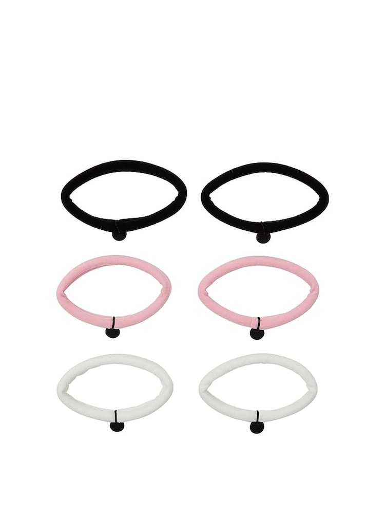 Victoria's Secret Black/Pink/White 6 Pack Hairbands - Image 2 of 2