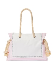 Victoria's Secret Pink Iconic Stripe Rope Handle Tote Bag - Image 2 of 4