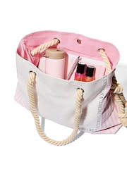 Victoria's Secret Pink Iconic Stripe Rope Handle Tote Bag - Image 4 of 4