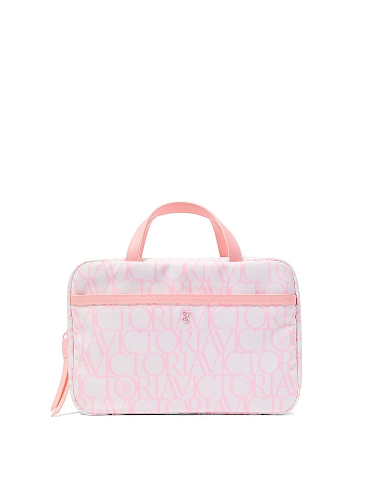 Victoria's Secret Pink Victoria Script Jetsetter Hanging Make-Up Bag - Image 1 of 2