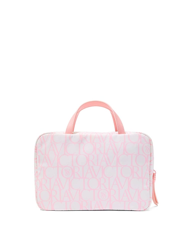 Victoria's Secret Pink Victoria Script Jetsetter Hanging Make-Up Bag - Image 2 of 2