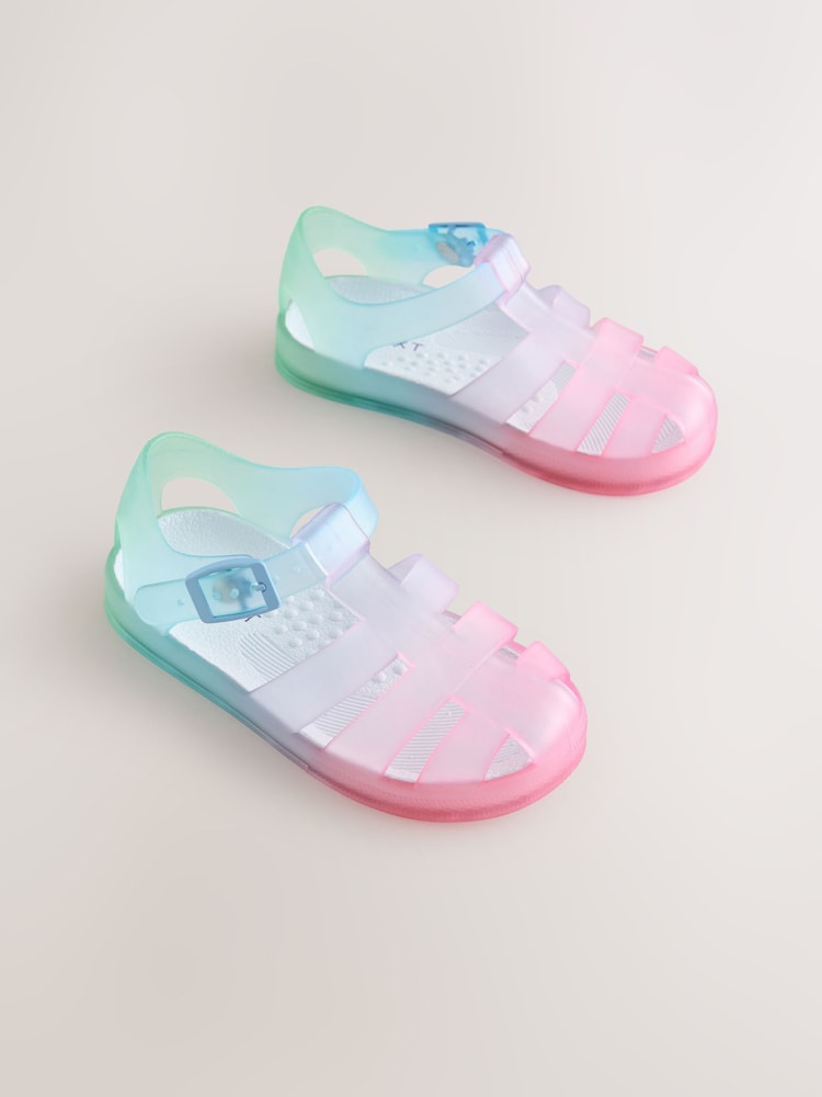 Pink/Blue Jelly Sandals - Image 1 of 5