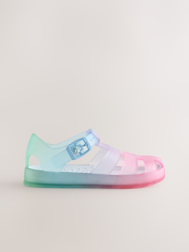 Pink/Blue Jelly Sandals - Image 2 of 5