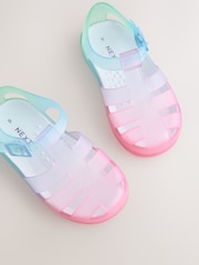 Pink/Blue Jelly Sandals - Image 4 of 5