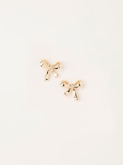 FatFace Gold Tone Bow Stud Earrings - Image 1 of 3