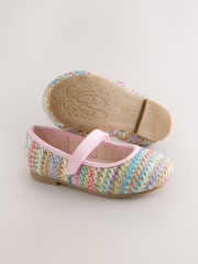 Rainbow Wide Fit (G) Mary Jane Touch Fastening Occasion Shoes - Image 3 of 5