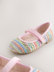 Rainbow Wide Fit (G) Mary Jane Touch Fastening Occasion Shoes - Image 5 of 5