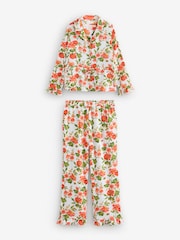 بيجامة بكشكشة وأزرار كاملة Romilly من Laura Ashley - Image 7 of 14