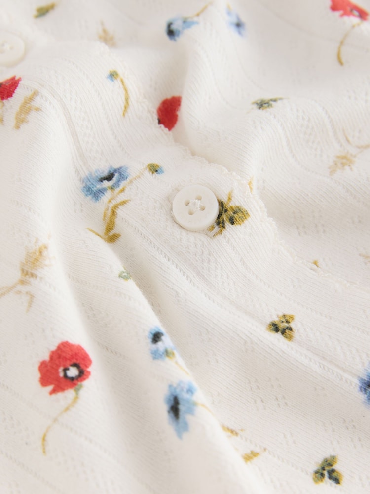 Laura Ashley Pointelle Neve 碎花棉质睡衣 - 9的图像9｝