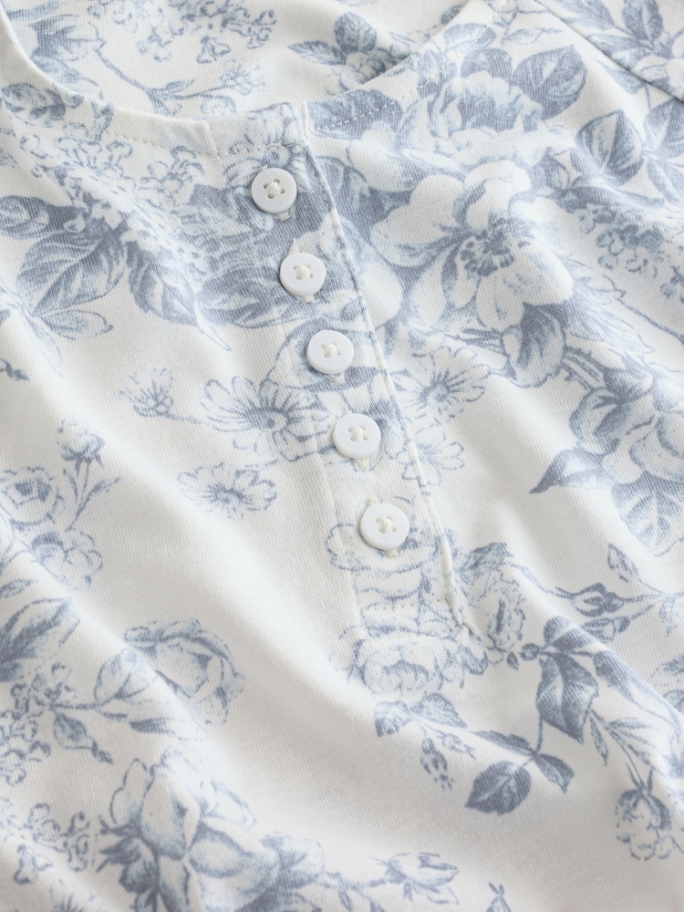Laura Ashley Toile Delight Jersey Twosie 睡衣 - 11的图像11｝
