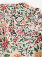 Laura Ashley Multi Ellenbrook Satin Stripe Button Through Pyjamas - Image 9 of 12