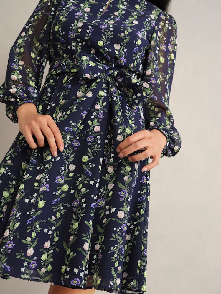 Hobbs Blue Emilia Dress - Image 2 of 4