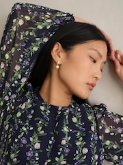 Hobbs Blue Emilia Dress - Image 3 of 4