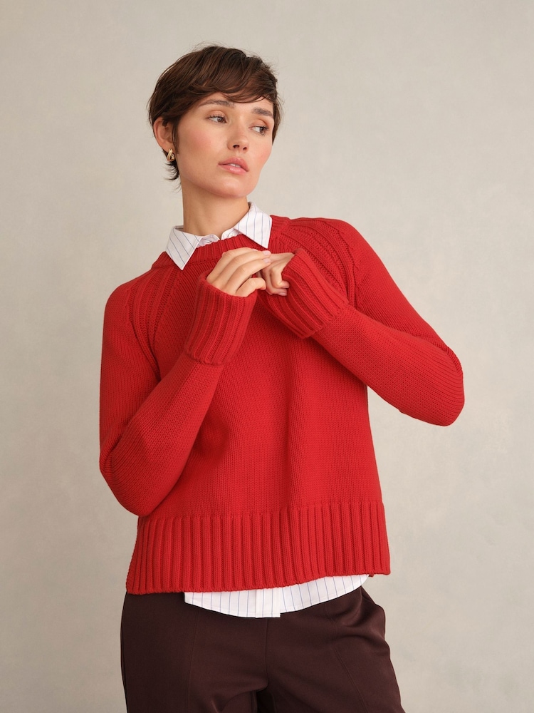 Hobbs Sukey Cotton Jumper - תמונה 1 מתוך 4 Hobbs Sukey Cotton Jumper - תמונה 1 מתוך 4
