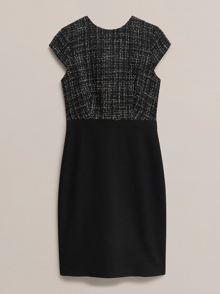 Hobbs Black Petite ESME Dress - Image 4 of 4 Hobbs Black Petite ESME Dress - Image 4 of 4