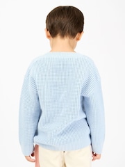 GEN Blue Slouchy Crew Neck Jumper - Image 2 of 7