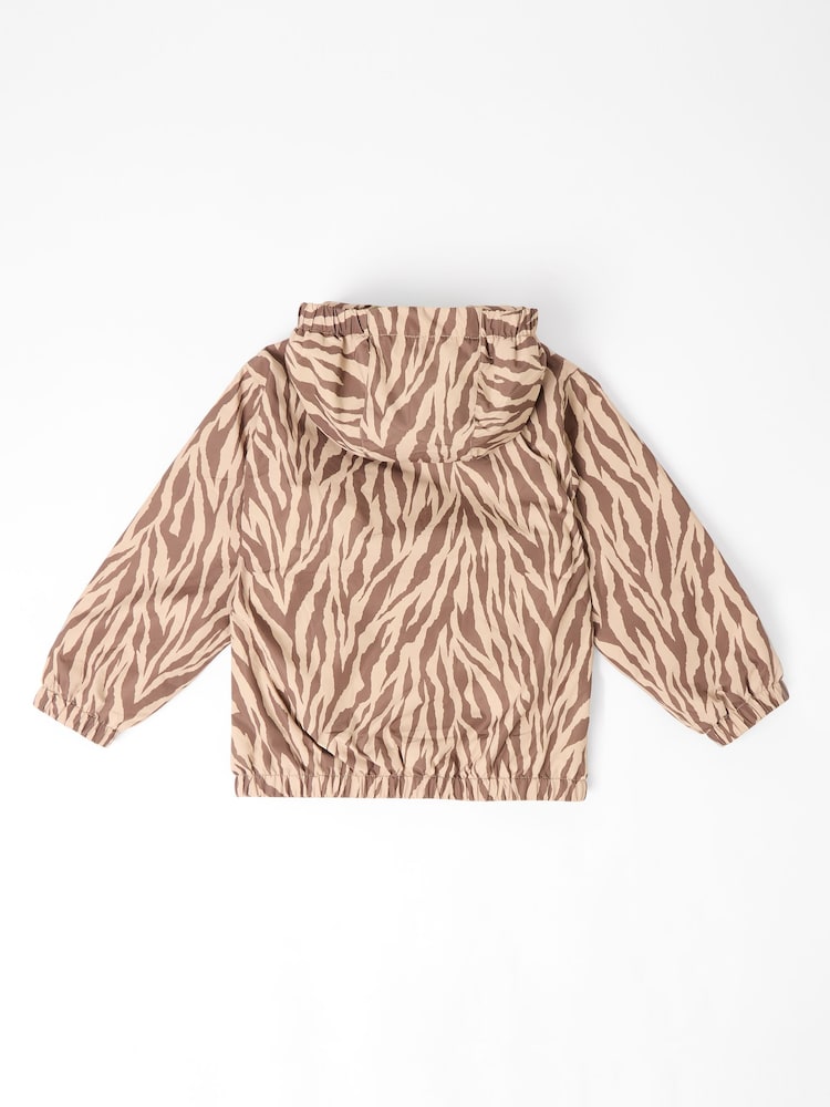 GEN Brown Stripe Shower Resistant Jacket - Image 2 of 4 GEN Brown Stripe Shower Resistant Jacket - Image 2 of 4