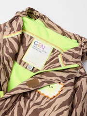 GEN Brown Stripe Shower Resistant Jacket - Image 4 of 4