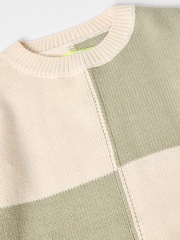 GEN Green Checkerboard Jumper - Image 6 of 7