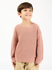 GEN Pink Slouchy Crew Neck Jumper - Image 1 of 7