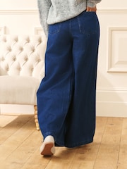 Laura Ashley деним Pallazo джинсы - 8суретінің 3 суреті
