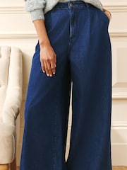 Laura Ashley деним Pallazo джинсы - 8суретінің 4 суреті