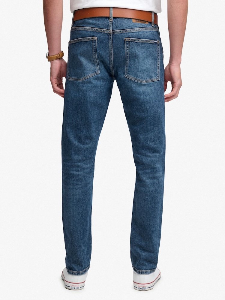 Blå - Superdry Vintage Slim Jeans med lige ben - Billede 2 af 7 Blå - Superdry Vintage Slim Jeans med lige ben - Billede 2 af 7