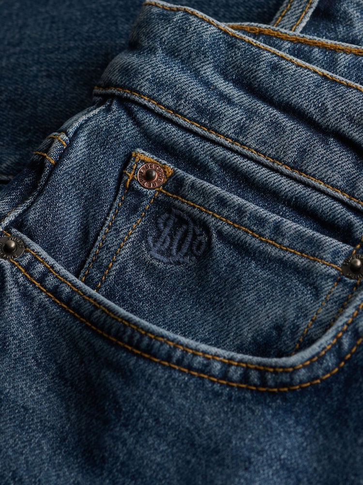 Blå - Superdry Vintage Slim Jeans med lige ben - Billede 7 af 7 Blå - Superdry Vintage Slim Jeans med lige ben - Billede 7 af 7