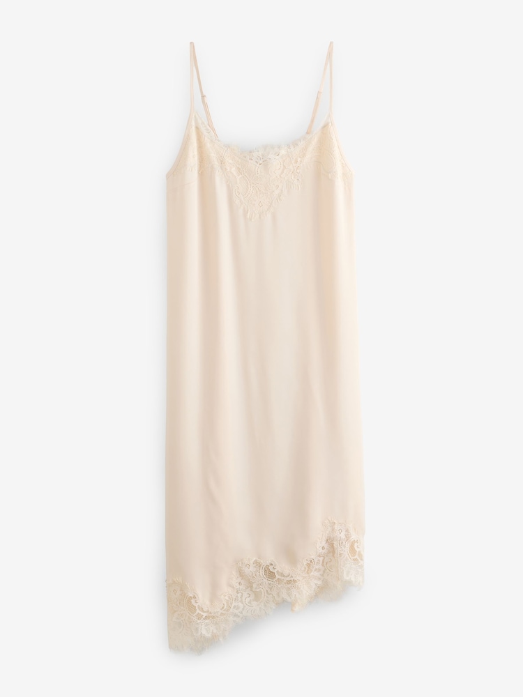 Laura Ashley Satin Lace Slip Nightie - Image 1 of 4