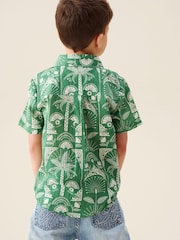 Angel & Rocket Green Alfie Palm Print Shirt - Image 4 of 6