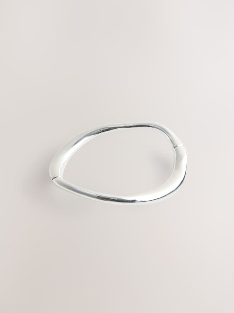 Bañado en plata de ley - Organic Shaped Bangle - Imagen 1 de 1