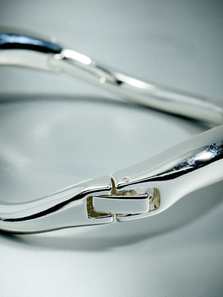 Plaqué argent sterling - Bracelet rigide - Image 6 de 6