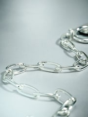 Sterling Silver Plated Heart T-Bar Bracelet - Image 9 of 9